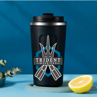 #TridentWarriors Black Thermos Cup