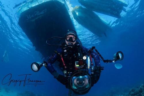 Photographer on the other end of a camera 