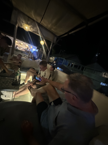 Enjoying a beautiful evening on the boat in Indonesia during the scuba trip with Trident Warriors in 2025 that was done to support veterans. #tridentwarriors